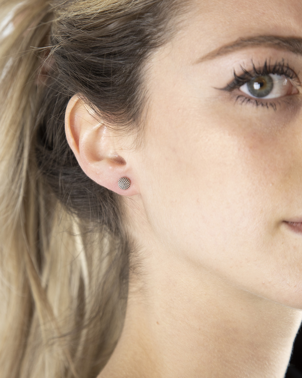 Orecchini Taffstyle In Acciaio Inox Con Sfera Shamballa – 30mm, Scegli Il Colore