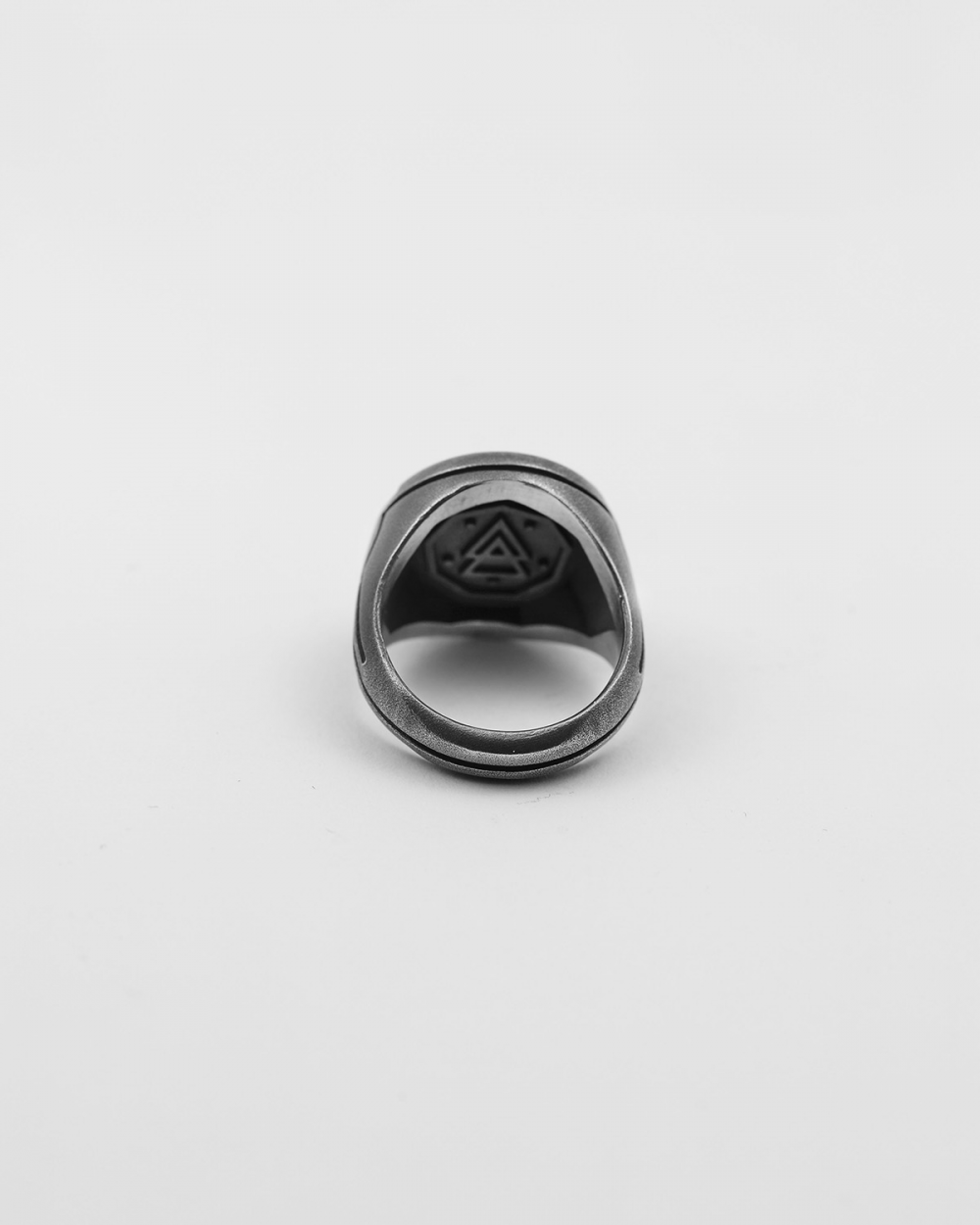 BRONZE HIEROGLYPHICS SIGNET RING