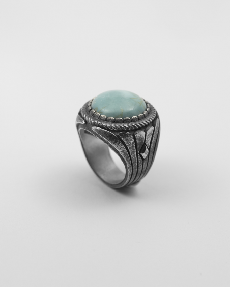 HOWLITE IONIC SIGNET RING