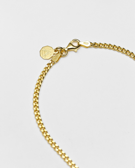 080 CURB CHAIN NECKLACE / POLISHED YELLOW GOLD
