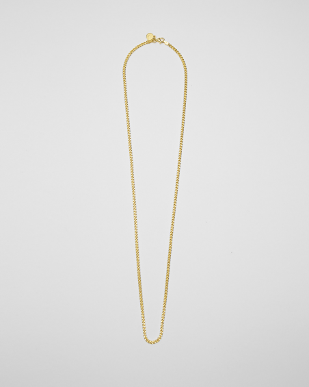 080 CURB CHAIN NECKLACE / POLISHED YELLOW GOLD