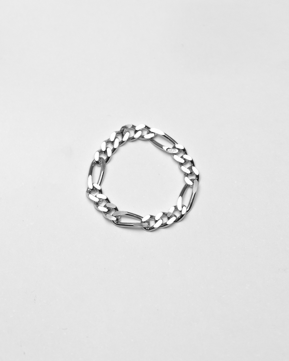 3+1 CURB CHAIN RING / POLISHED SILVER