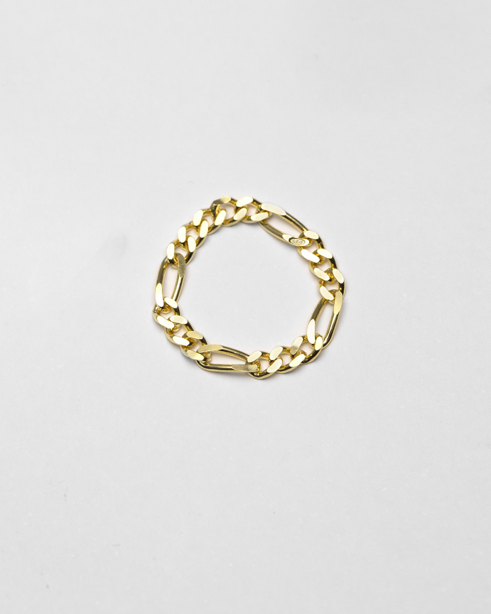 3+1 CURB CHAIN RING / POLISHED YELLOW...