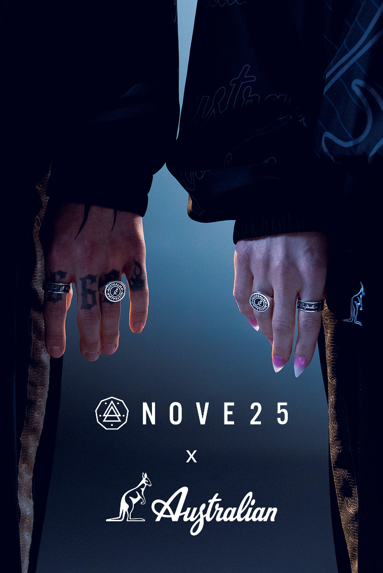 Nove25 X Australian | Scopri la collezione di gioielli in argento 925 in collaborazione con il brand AustralianNove25 X Erox Tattoo | Scopri la collezione di gioielli in argento 925 in collaborazione con l'artista milanese Erox