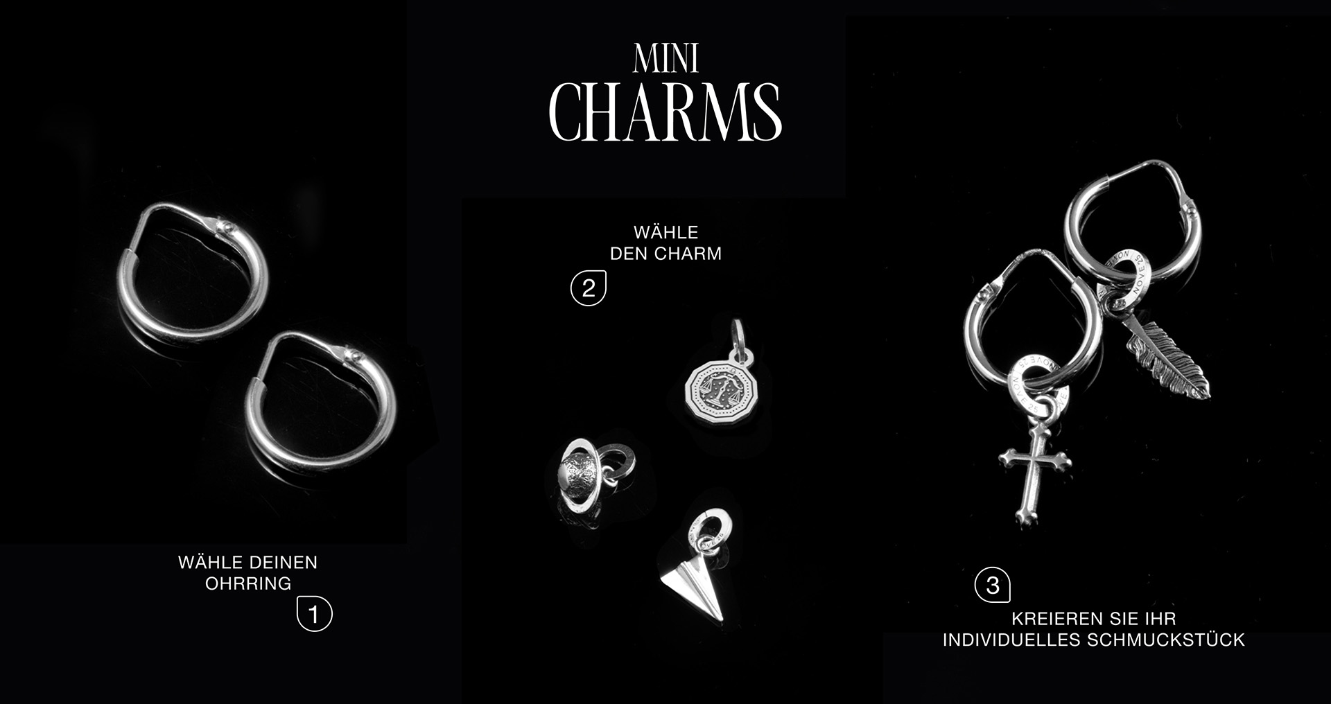 Crea il tuo gioiello unico con i Mini Charm Nove25 realizzati in argento sterling 925 Made in Italy