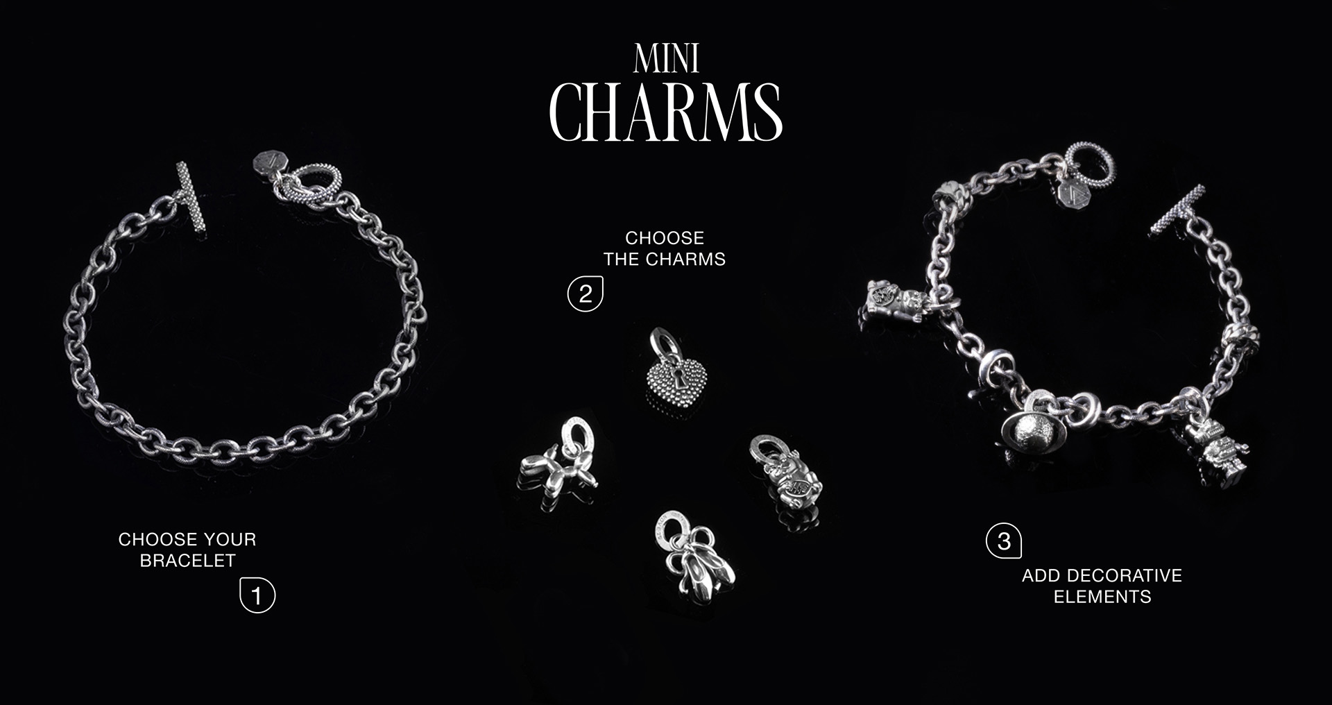 Crea il tuo gioiello unico con i Mini Charm Nove25 realizzati in argento sterling 925 Made in Italy