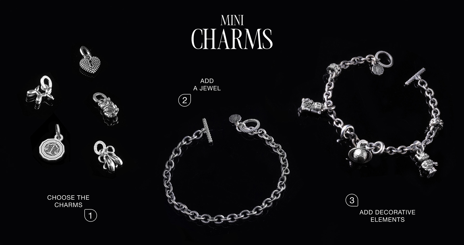 Crea il tuo gioiello unico con i Mini Charm Nove25 realizzati in argento sterling 925 Made in Italy