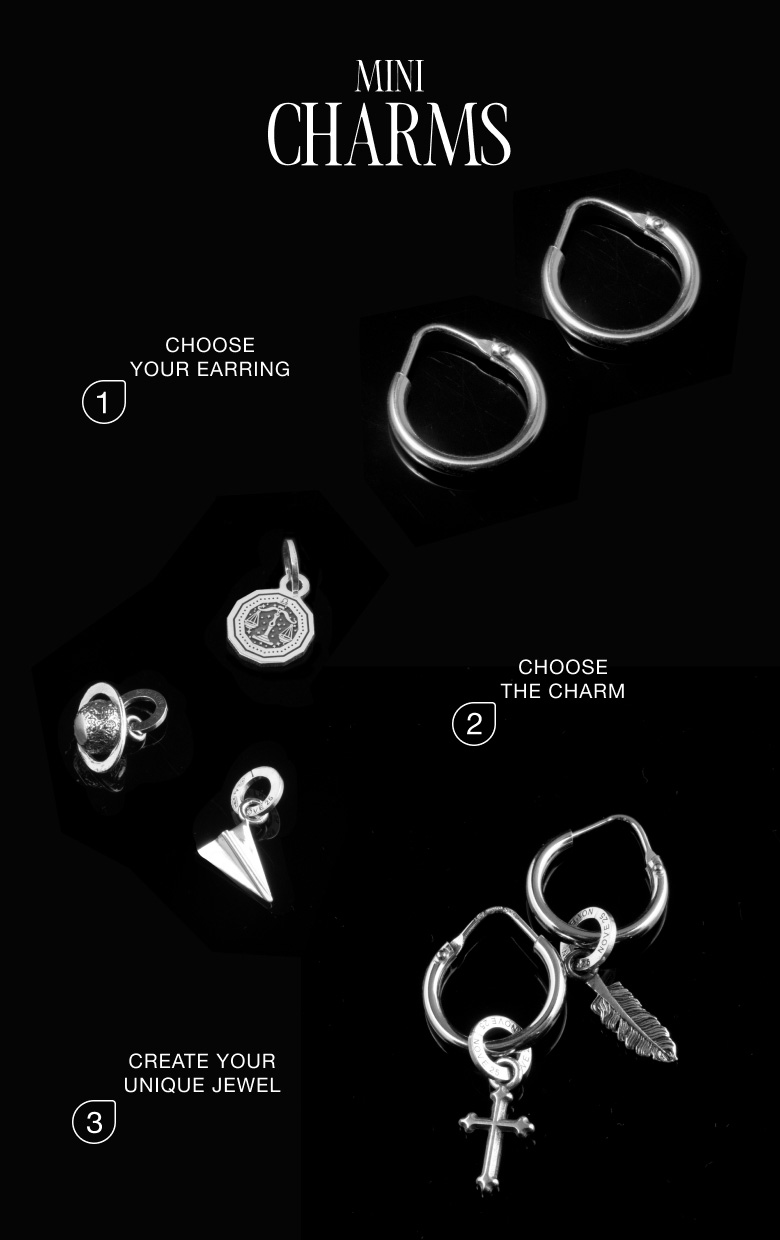 Crea il tuo gioiello unico con i Mini Charm Nove25 realizzati in argento sterling 925 Made in Italy