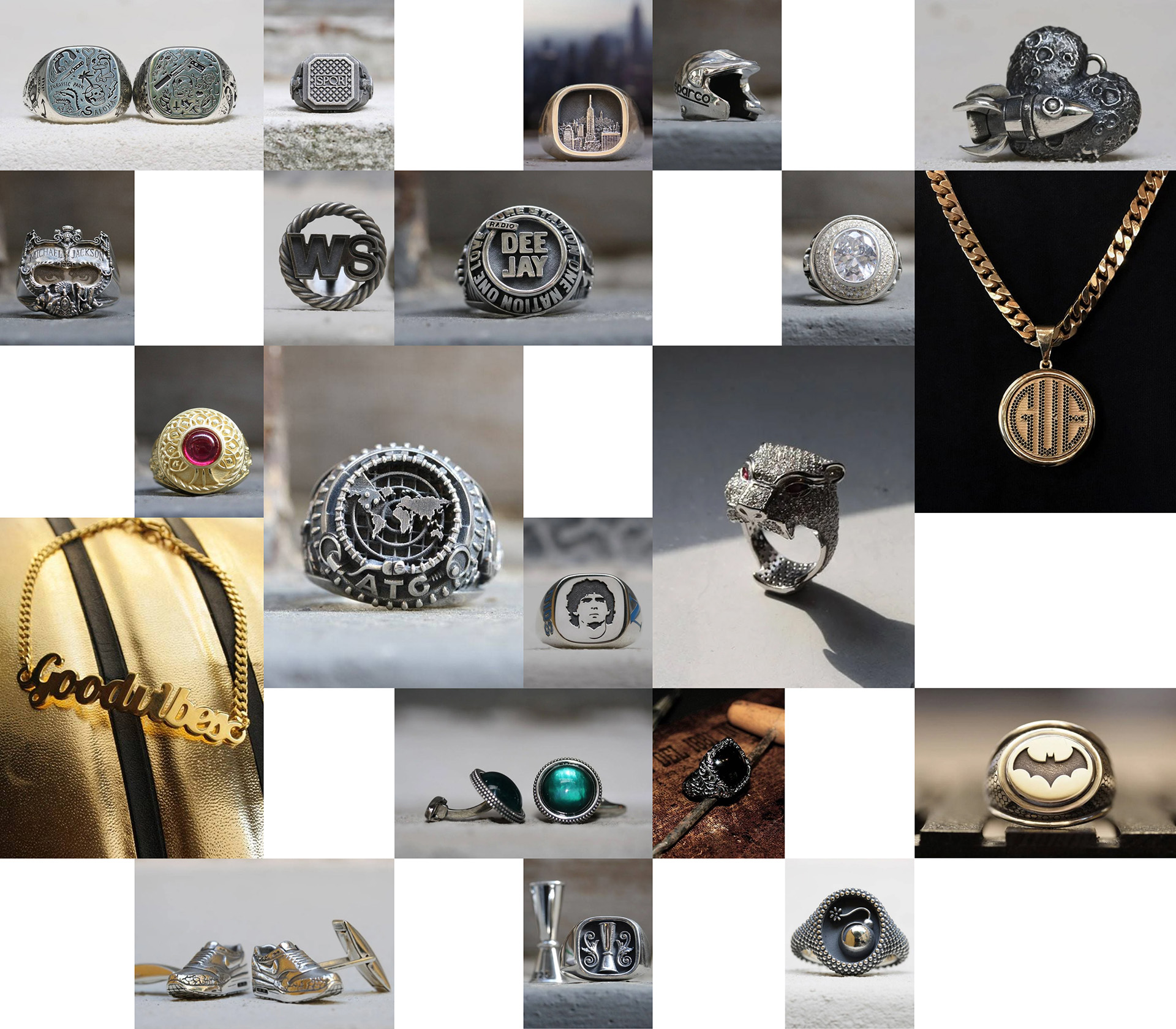 Nove25 Sterling silver custom jewelry